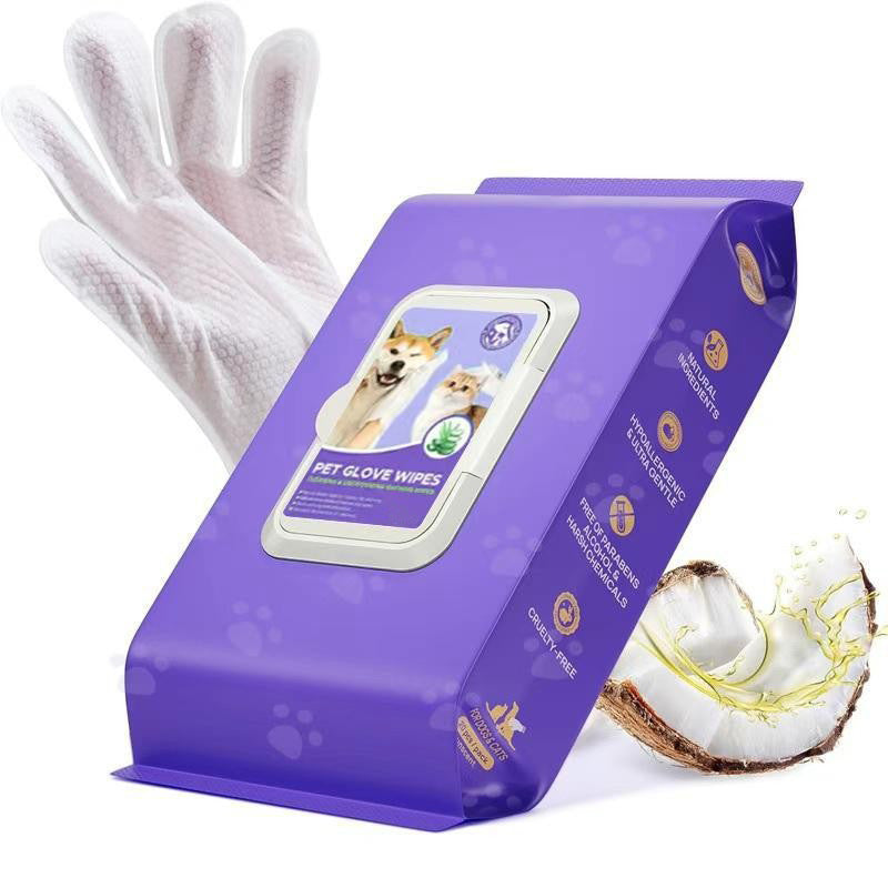 Waschfreie Haustierpflege-Handschuhe