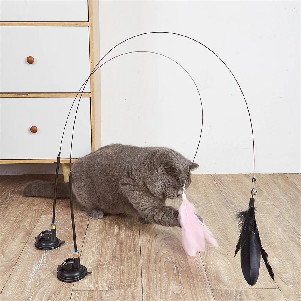 Interaktiver Katzen-Teaserstab