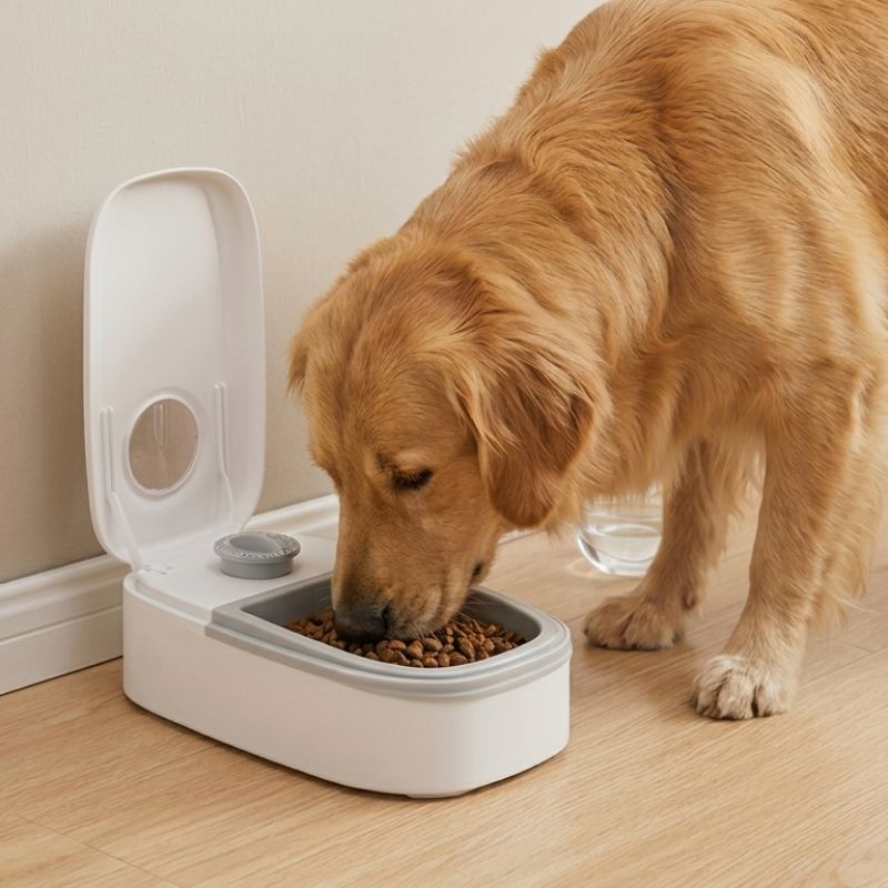 Automatischer Futterautomat für Tiere