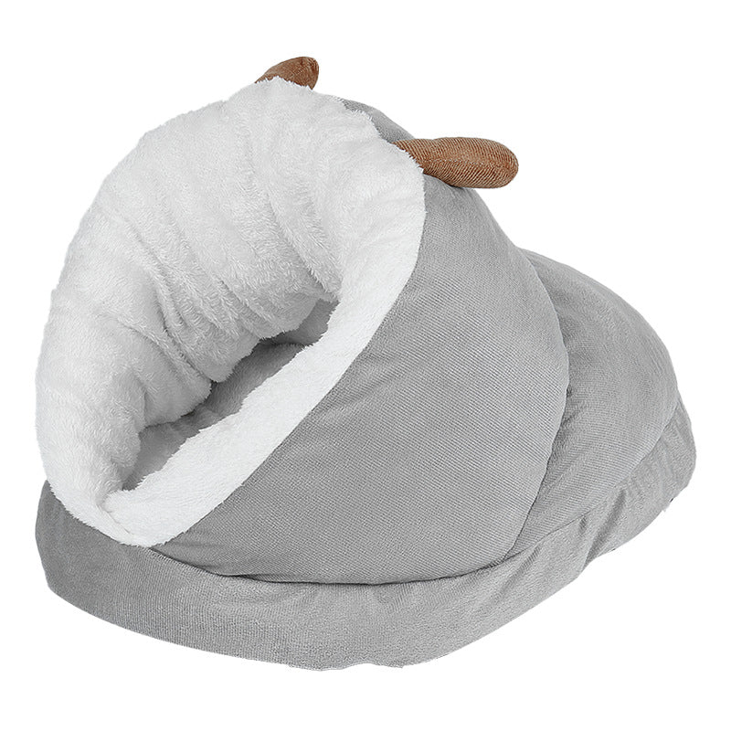 Großes Kuschelnest für Haustiere – Pantoffel-Design